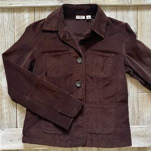 CATO Corduroy Velvety Fitted Blazer Jacket
